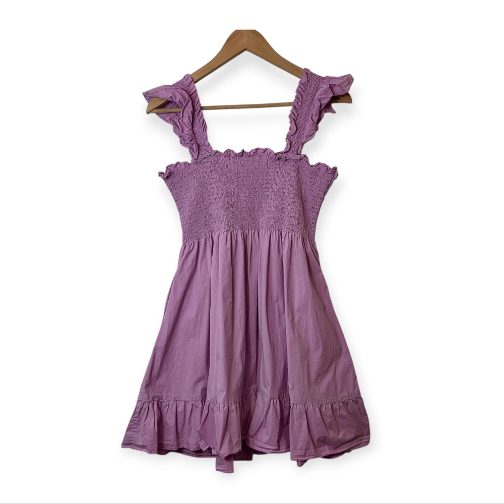 Hill House The Elizabeth Nap Dress in Lilac Sky Poplin Medium - Picture 10 of 12